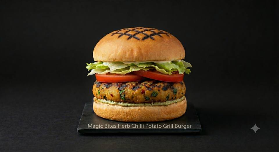 Herb Chilli Potato Grill Burger
